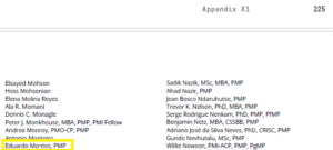 PMBOK 8 Contributors and reviewers